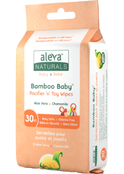 Bamboo Baby Pacifier N Toy Wipes - 30 Wipes
