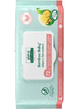 Bamboo Baby Sensitive Wipes - 72 Wipes
