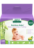 Bamboo Baby Wipes - 3 x 80 Wipes