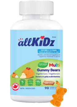 Plant-Based Multi Gummy Bears Vegetarian (Orange) - 90 Gummies