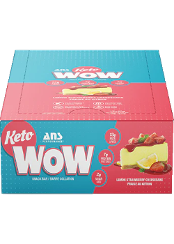 Keto Wow Bars (Strawberry Lemon Cheesecake) - 12 x 40g