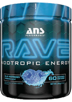 Rave Nootropic Energy (Blue Raspberry) - 252g + BONUS