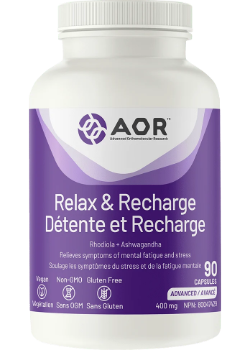 Relax & Recharge (Rhodiola + Ashwagandha) 400mg - 90 V-Caps + BONUS