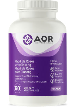 Rhodiola Rosea With Ginseng - 60 V-Caps - AOR