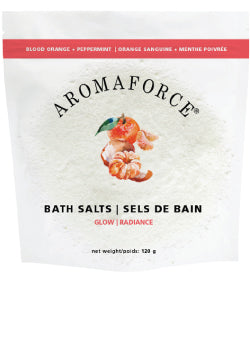 Aromaforce Bath Salts Glow (Blood Orange & Peppermint) - 120g - Aromaforce