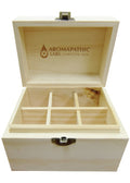 Solid Wood Vintage Essential Oil Box - 6 x 30ml
