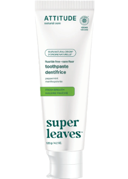 Adult Toothpaste Fluoride Free Fresh Breath (Peppermint) - 120g