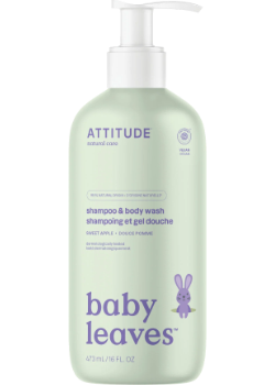 Baby Leaves 2-In-1 Shampoo & Body Wash (Sweet Apple) - 473ml