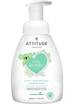 Baby Leaves 2-In-1 Hair & Body Foaming Wash (Sweet Apple) - 295ml