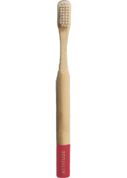 Children Bamboo Toothbrush (Red Handle) - 1 Brush