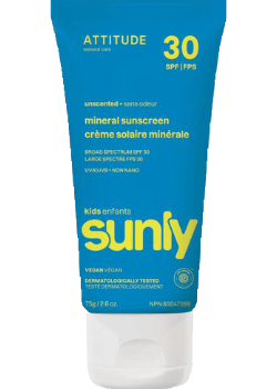 Sunly Kids Mineral Sunscreen SPF30 (Unscented) - 75g