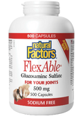 Flexable Glucosamine Sulfate 500mg - 500 Caps + BONUS