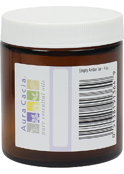 Empty Amber Wide Mouth Jar - 118ml