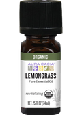 Organic Lemongrass Pure Essential Oil (Revitalizing) - 7.4ml