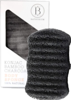 Konjac Bamboo Charcoal Body Sponge - 35g