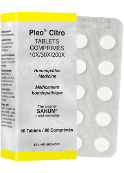Sanum Pleo Citro (Citrokehl) Tablets 10X 30X 200X - 80 Tabs