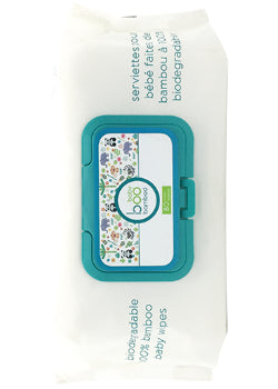 Baby Boo Bamboo Biodegradable 100% Bamboo Baby Wipes - 80 Wipes