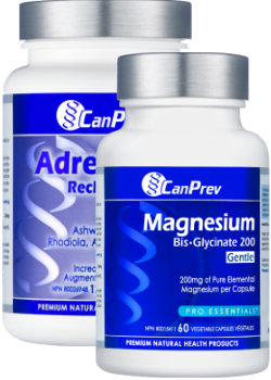 Adrenal-Pro - 120 V-Caps + Magnesium Bis-Glycinate 200 Gentle - 60 V-Caps FREE