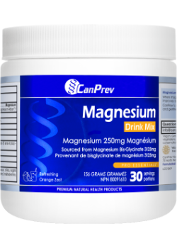 Magnesium Drink Mix 250mg (Refreshing Orange Zest) - 156g