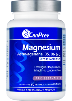 Magnesium Stress Release + Ashwagandha, B5, B6, & C - 90 V-Caps