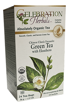 Green Tea With Eleuthero (Organic) - 24 Tea Bags