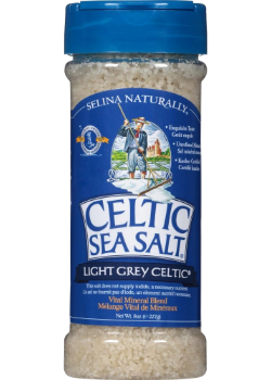 Light Grey Coarse Sea Salt Shaker - 227g