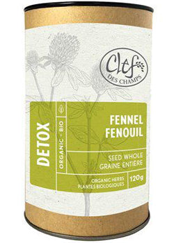 Detox Fennel Seed (Whole Seed Organic, Tube) - 120g