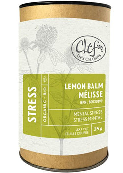 Stress Lemon Balm Leaf Cut (Loose Tea Organic, Tube) - 35g