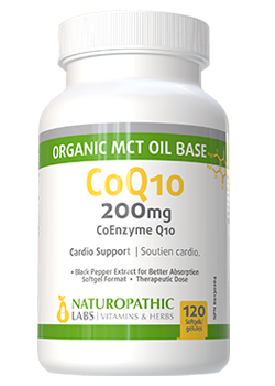 Active CoQ10 200mg (+Org. MCT Oil Base & Black Pepper) - 120 + 30 Softgels FREE
