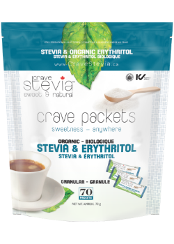 Stevia & Erythritol Packets (Organic) - 70 Packs