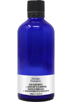 DIY Empty Dropper Bottle (Blue Glass) - 100ml
