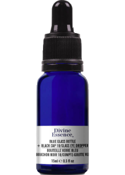 DIY Empty Dropper Bottle With Pipette (Blue Glass) - 15ml
