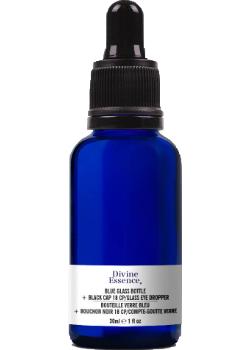 DIY Empty Dropper Bottle With Pipette (Blue Glass) - 30ml