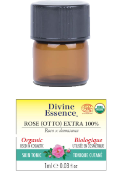 Rose Oil (Otto Extra 100%, Organic) - 1ml