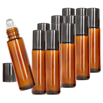 DIY Amber Roll-On Bottles - 12 x 10ml