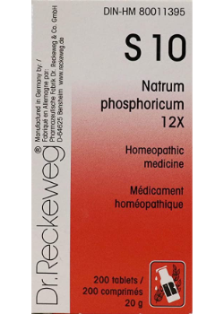 Tissue Salt S10 12x Natrum Phos 12x - 200 Tabs