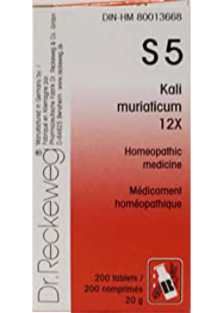 Tissue Salt S5 Kali Muriaticum 12x - 200 Tabs