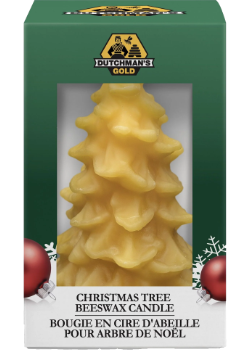 Christmas Tree Beeswax Candle - 1 Candle