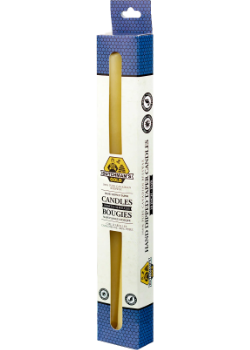 Pure Canadian Beeswax 10" Tapers - 2 Pack
