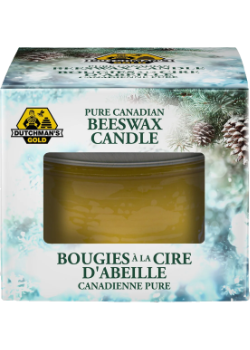 Pure Canadian Beeswax Mason Jar 8oz Candle (Winter Wonderland) - 1 Candle
