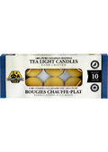 Pure Canadian Beeswax Tea Light Candles - 10 Pack