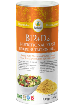 B-12 + D2 Nutritional Yeast (Shaker) - 100g - Eco Ideas