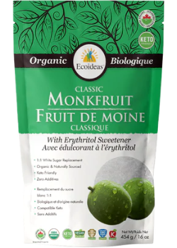 Organic Classic Monkfruit With Erythritol - 454g - Ecoideas