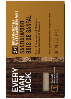 2-In-1 Shampoo + Body Bar (Sandalwood) - 141g
