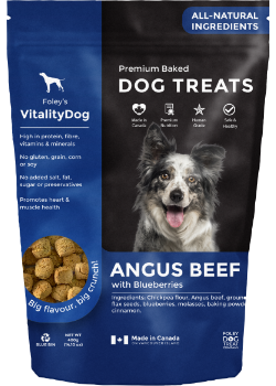 Premium Baked Dog Treats (Angus Beef With Blueberries) - 400g