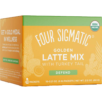 Golden Latte Mix With Turkey Tail (Defend) - 10 Packets - Four Sigmatic