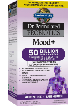 Dr. Formulated Probiotics Mood+ (Shelf Stable) - 60 V-Caps + BONUS
