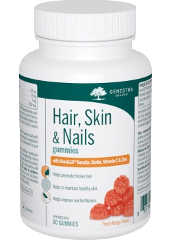 Hair, Skin & Nails Gummies (Peach-Mango) - 60 Gummies
