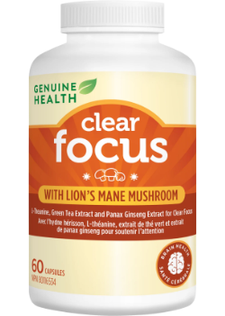 Clear Focus With Lion's Mane Mushroom - 60 Caps