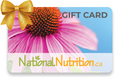 Physical Gift Card (National Nutrition) - $25.00